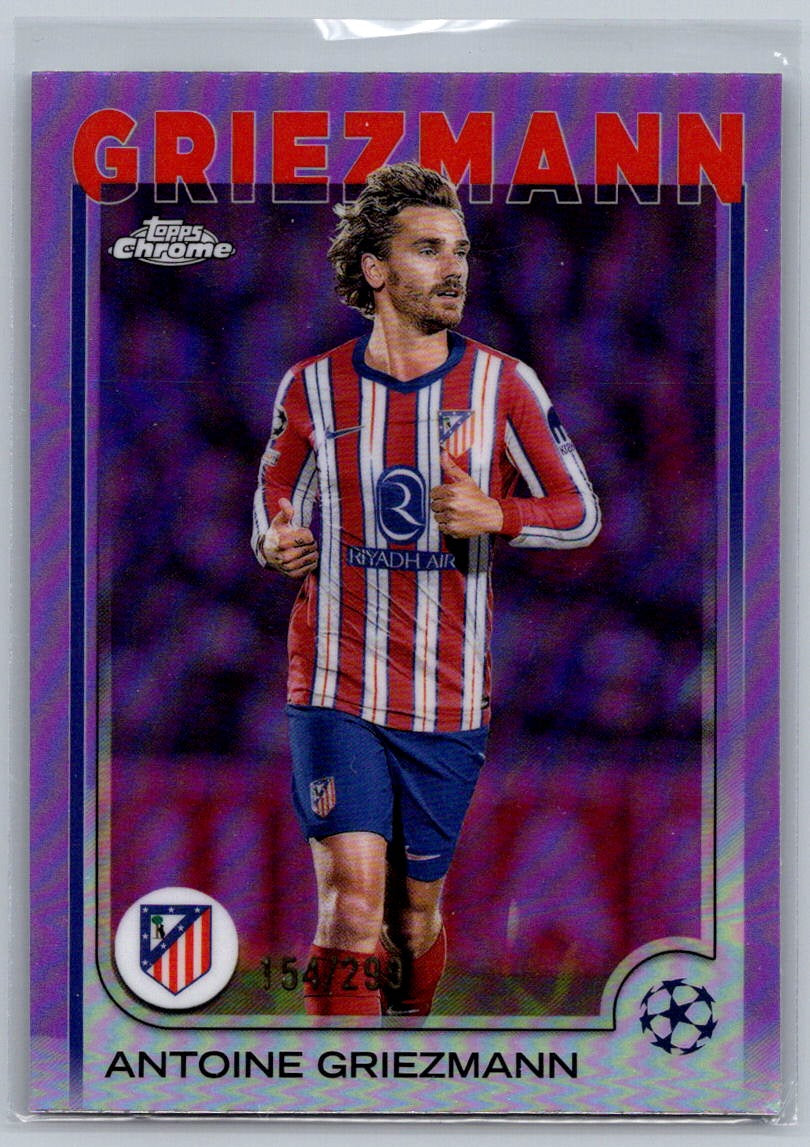 Antoine Griezmann (Atletico de Madrid) Violet Refractor /299 Topps Chrome UCC 24-25