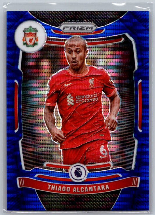Thiago Alcantara (Liverpool) Breakaway Blue /199 Panini Prizm Premier League 21-22