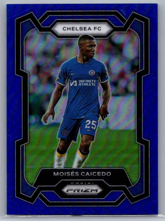 Moises Caicedo (Chelsea) Blue Prizm /299 Panini Prizm Premier League 23-24