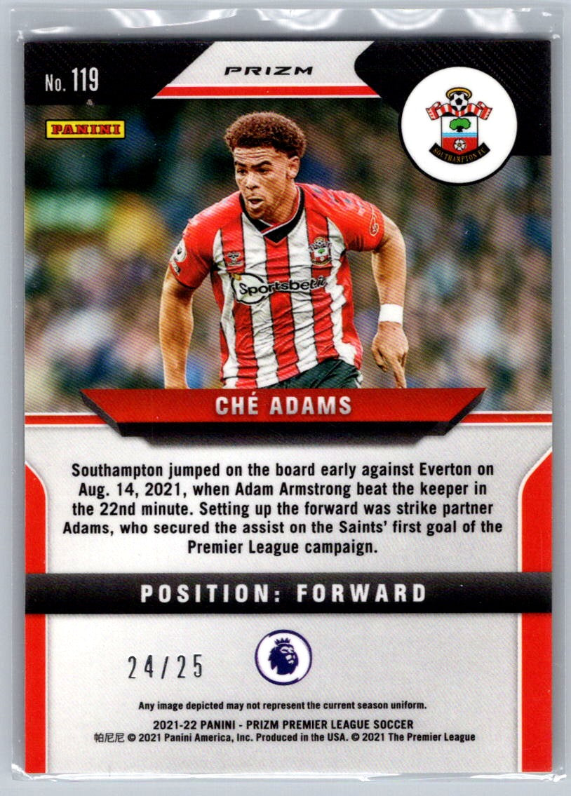 Che Adams (Southampton) Breakaway Bronze /25 Panini Prizm Premier League 21-22