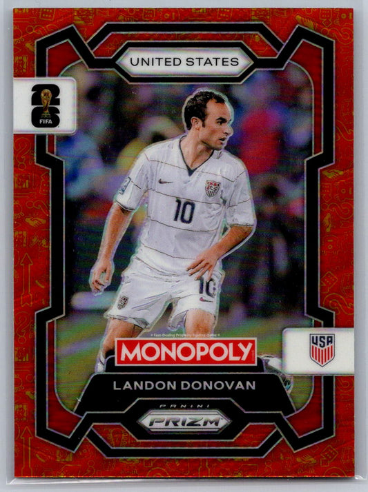Landon Donovan (USA) Orange & Gold Classic Icons Panini Prizm Monopoly FIFA World Cup 2026