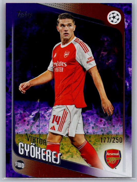 Viktor Gyokeres (Arsenal) Purple Inferno Holo /250 Topps UCC Flagship 2025-26