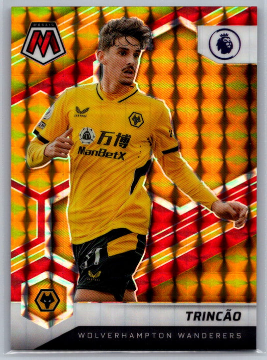 Trincao (Wolves) Choice Mosaic Red & Gold /88 Panini Mosaic Premier League 2021-22