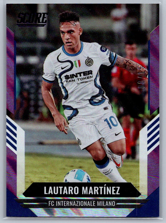 Lautaro Martinez (Inter Milan) Purple Lava /15 SP Panini Score FIFA Soccer 2021-22