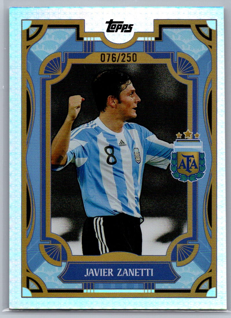 Javier Zanetti (Argentina) Sky Blue /250 Topps Argentina Team Set 2024-25