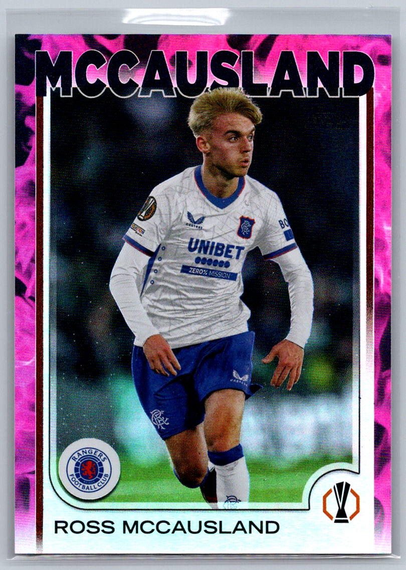 Ross McCausland (Rangers) Pink Inferno /75 Topps UCC Flagship 2024-25