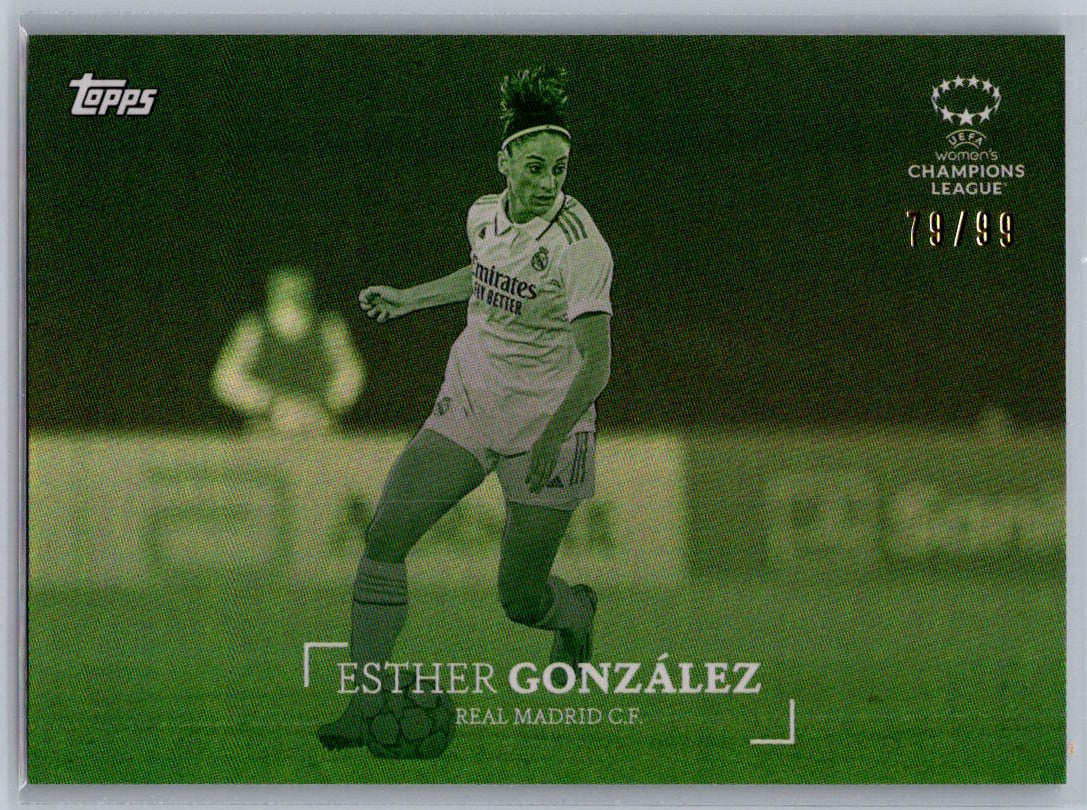 Esther Gonzalez (Real Madrid) Green /99 Topps Simplicidad UCC 2022-23