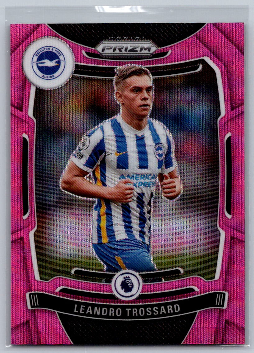 Leandro Trossard (Brighton & Hove Albion) Pink Wave FOTL /19 SP Panini Chronicles Prizm Premier League 2021-22
