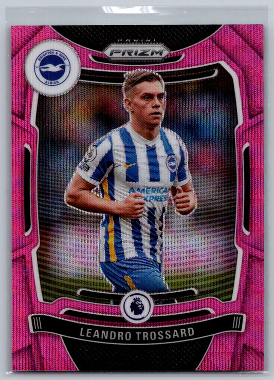 Leandro Trossard (Brighton & Hove Albion) Pink Wave FOTL /19 SP Panini Chronicles Prizm Premier League 2021-22