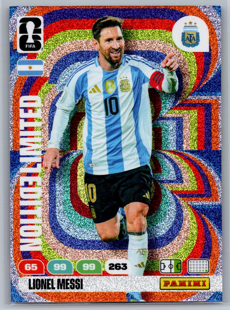 Lionel Messi (Argentina) Limited Edition Panini Adrenalyn XL FIFA World Cup 2026