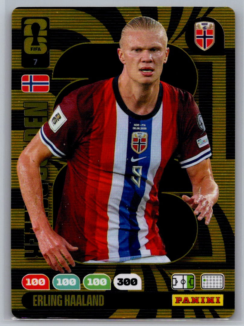 Erling Haaland (Norway) Golden Baller Panini Adrenalyn XL FIFA World Cup 2026