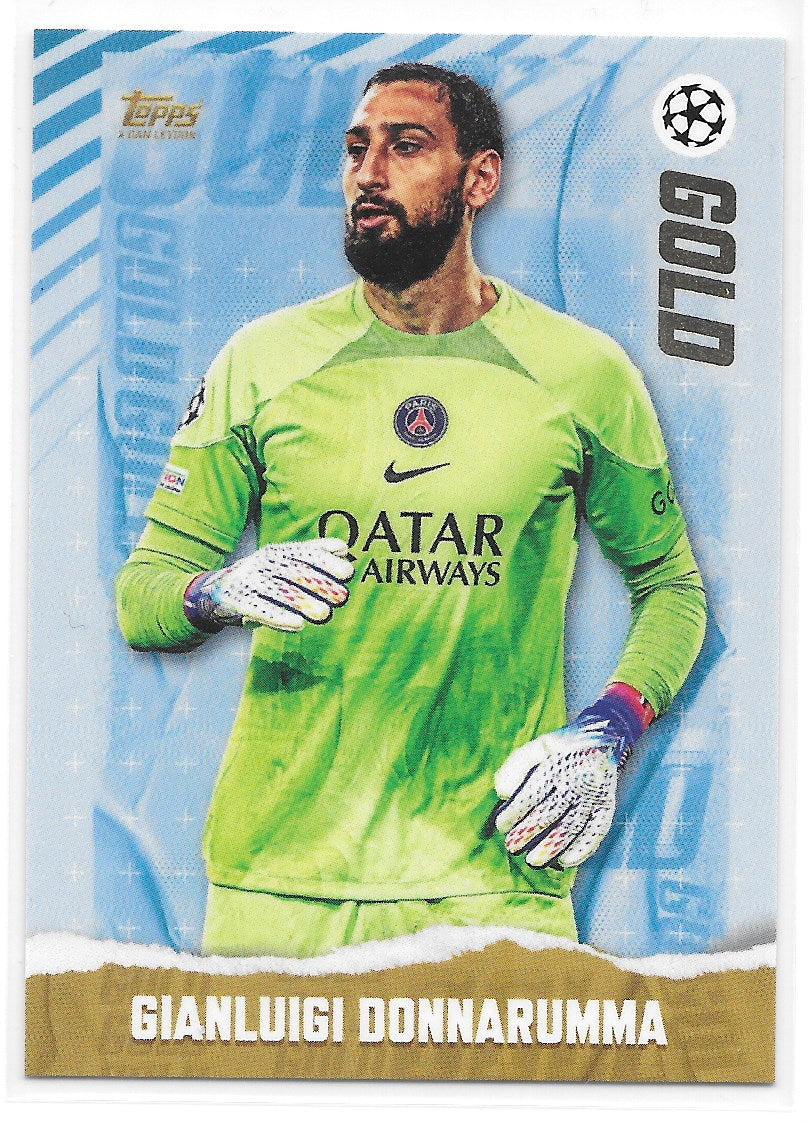 Gianluigi Donnarumma (PSG) Gold Topps Gold x Dan Leydon UEFA 22-23