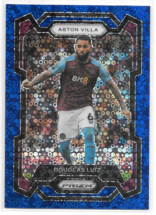 Douglas Luiz (Aston Villa) Breakaway Blue /99 Panini Prizm Premier League 23-24