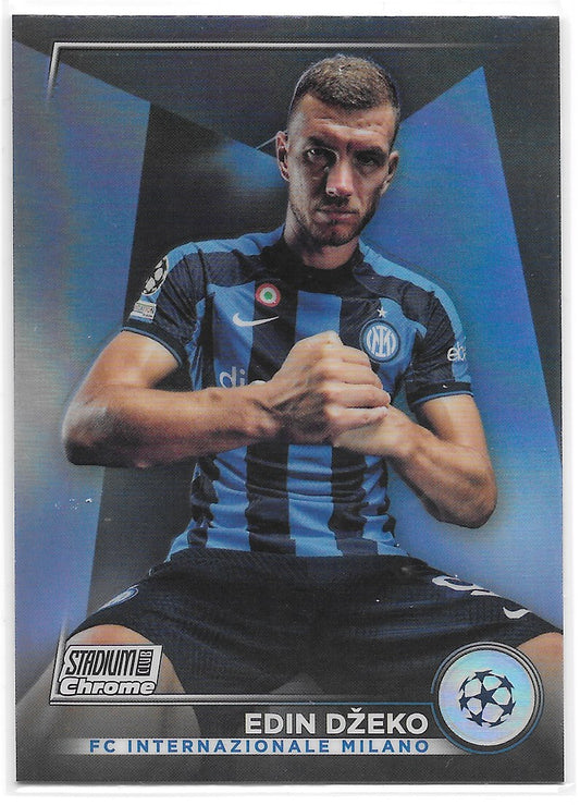 Edin Dzeko (FC Internazionale Milano) Refractor Topps Stadium Club Chrome 22-23