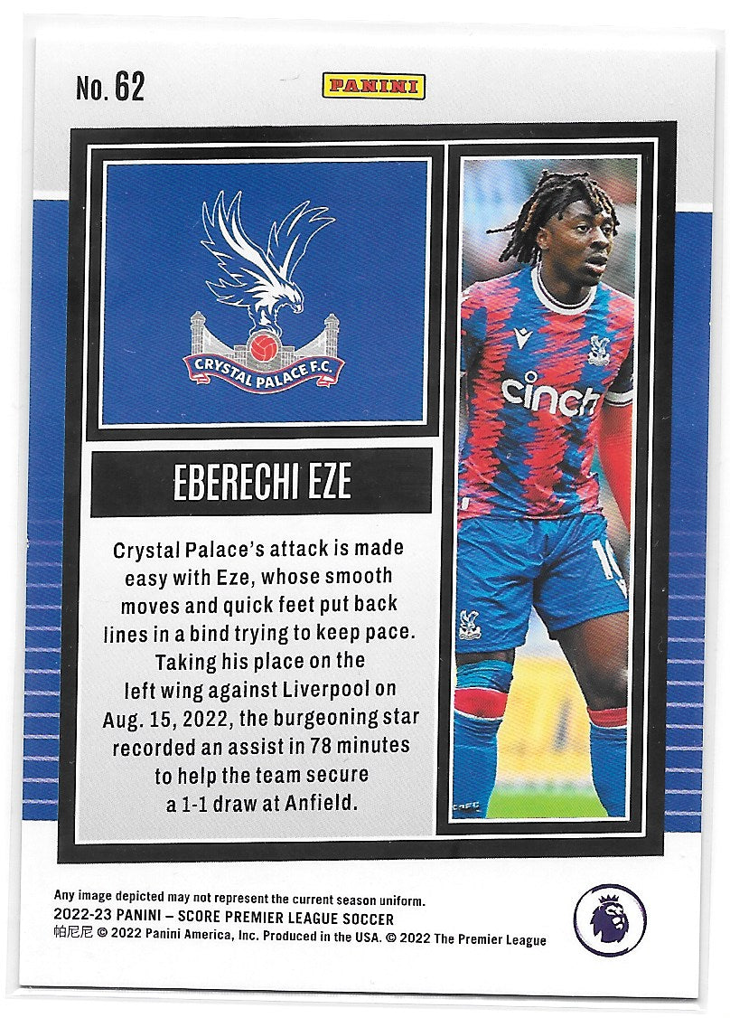 Eberechi Eze (Crystal Palace) Blue Laser /60 Panini Score Premier League 22-23