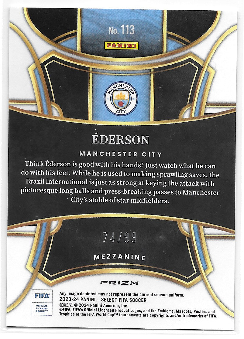 Ederson (Manchester City) Mezzanine Winter Camo /99 Panini Select FIFA 23-24