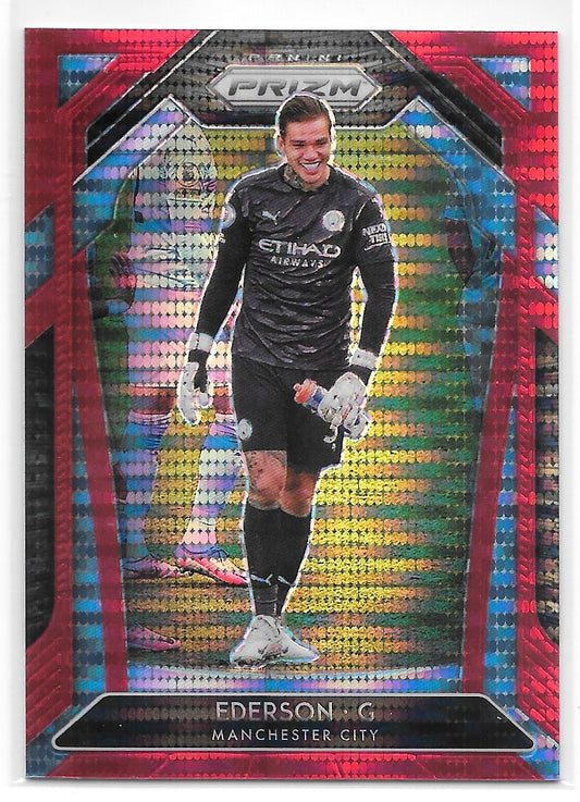 Ederson (Manchester City) Red Pulsar Panini Prizm Premier League 20-21