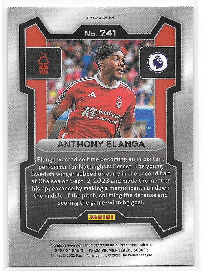 Anthony Elanga (Nottingham Forest FC) Pink Mosaic Panini Prizm Premier League 23-24