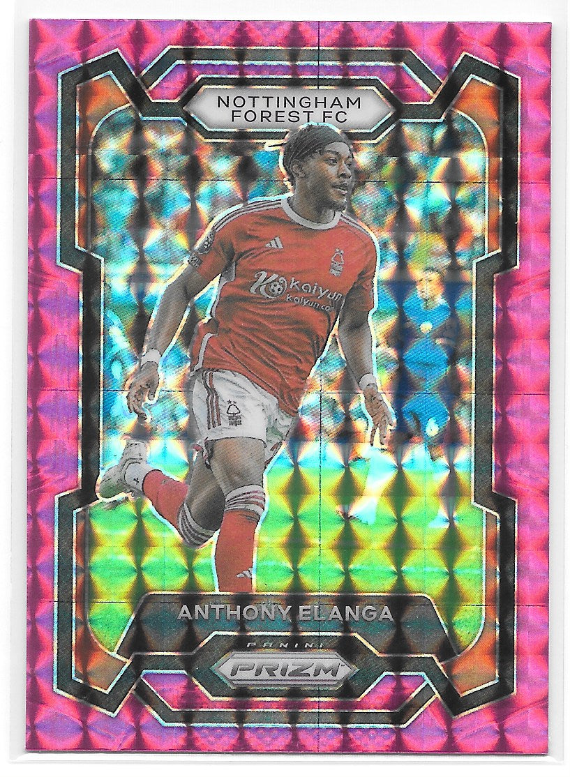 Anthony Elanga (Nottingham Forest FC) Pink Mosaic Panini Prizm Premier League 23-24