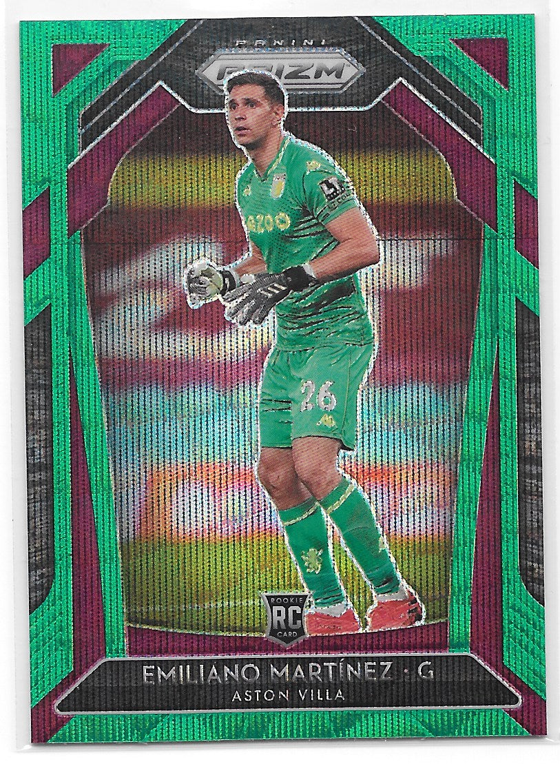 Emiliano Martinez (Aston Villa FC) Green Wave RC Panini Prizm Premier League 20-21