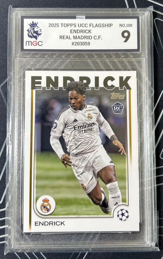 Endrick (Real Madrid) Rookie Card Topps UCC Flagship 24-25 MGC 9