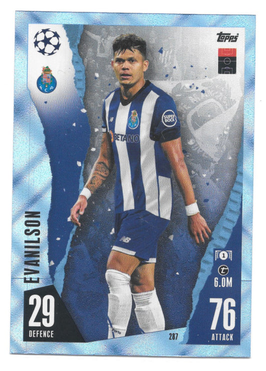 Evanilson (FC Porto) Crystal Blue Match Attax 23-24