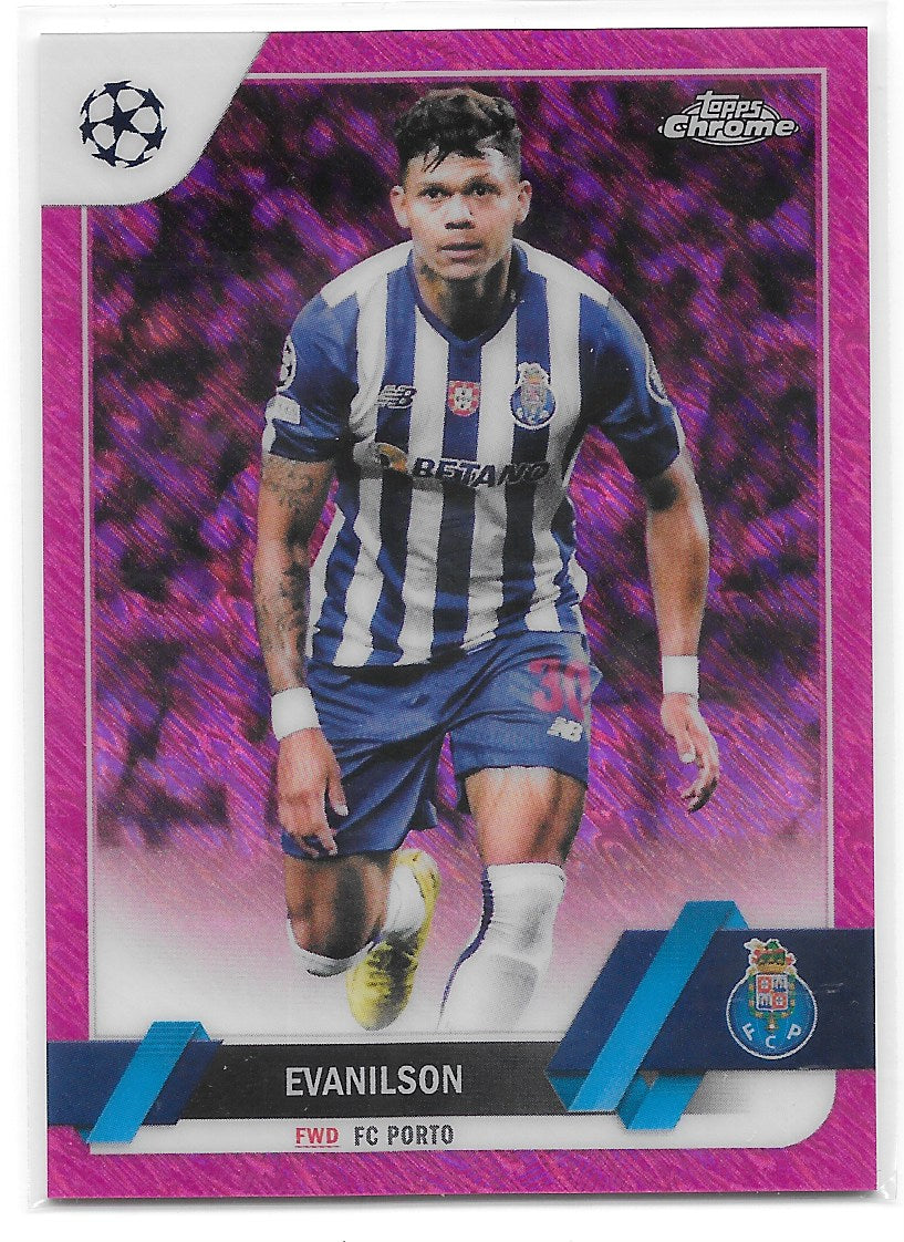 Evanilson (FC Porto) Pink Shimmer Refractor /250 Topps Chrome UEFA Club Competitions 22-23