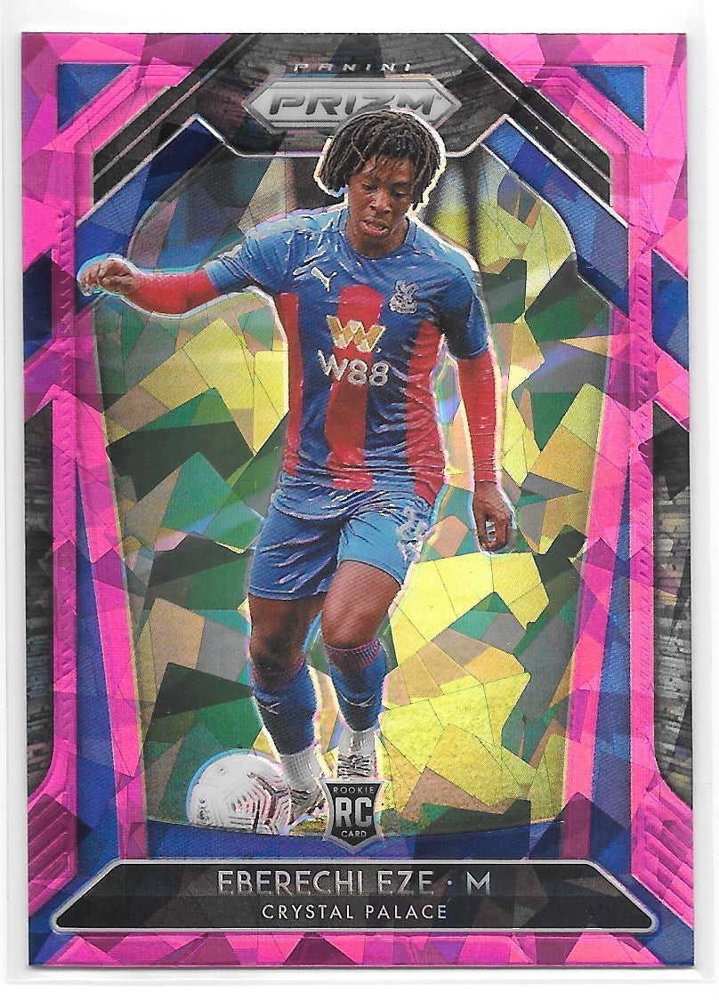 Eberechi Eze (Crystal Palace) Pink Ice RC Panini Prizm Premier League 20-21