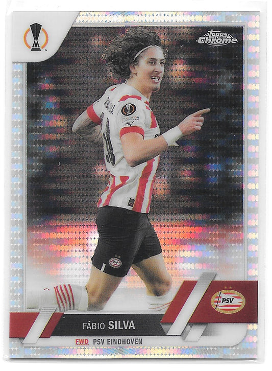 Fabio Silva (PSV Eindhoven) Pulsar Refractor Topps Chrome UEFA Club Competitions 22-23