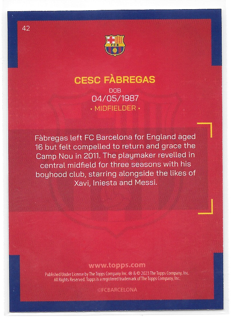 Cesc Fabregas (FC Barcelona) Blaugrana Topps FC Barcelona Team Set 22-23