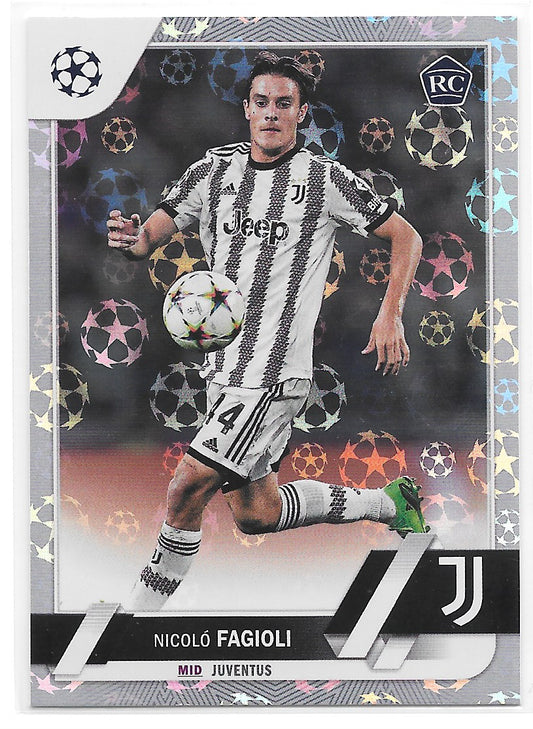 Nicolo Fagioli (Juventus) Starball Foil RC Topps UCC Flagship 22-23