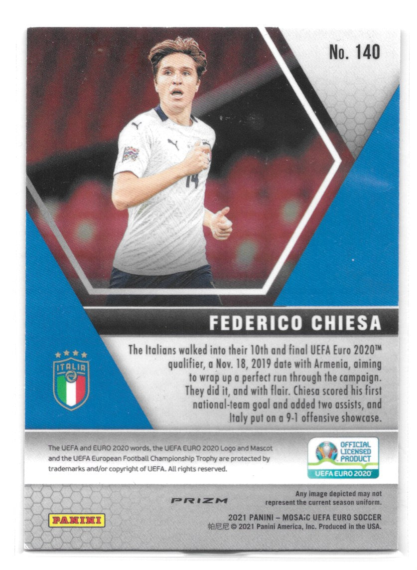 Federico Chiesa (Italy) Camo Pink Panini Mosaic UEFA Euro 2020