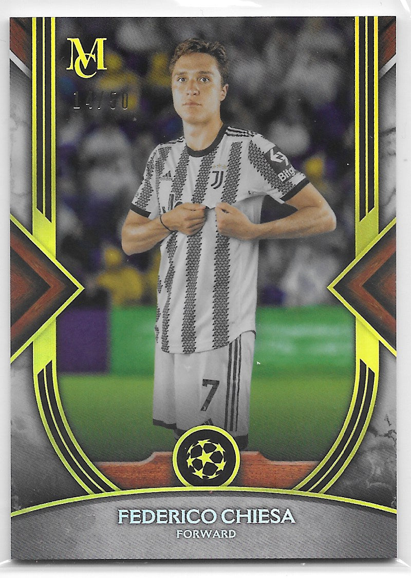 Federico Chiesa (Juventus) Gold /50 Topps Museum Collection UEFA Champions League 22-23