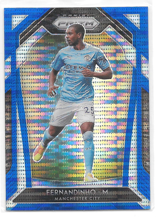 Fernandinho (Manchester City) Blue Pulsar Panini Prizm Premier League 20-21