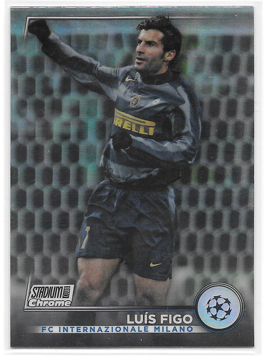 Luis Figo (FC Internazionale Milano) Refractor Topps Stadium Club Chrome 22-23