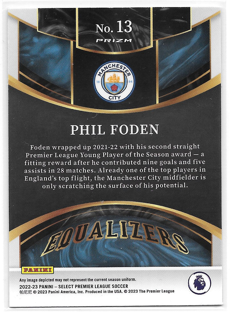 Phil Foden (Manchester City) Equalizers Panini Select Premier League 22-23