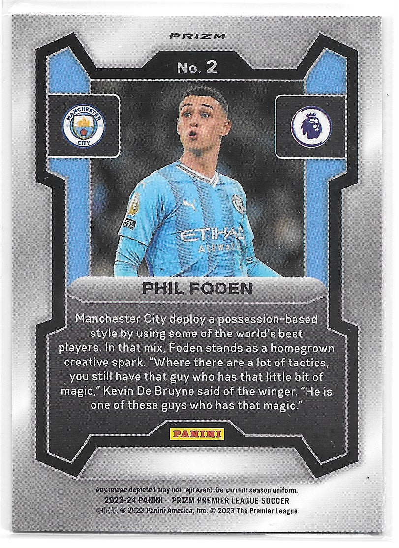 Phil Foden (Manchester City) Hyper Panini Prizm Premier League 23-24