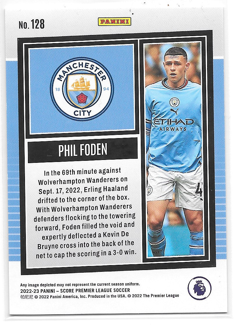 Phil Foden (Manchester City) Orange Laser /35 Panini Score Premier League 22-23