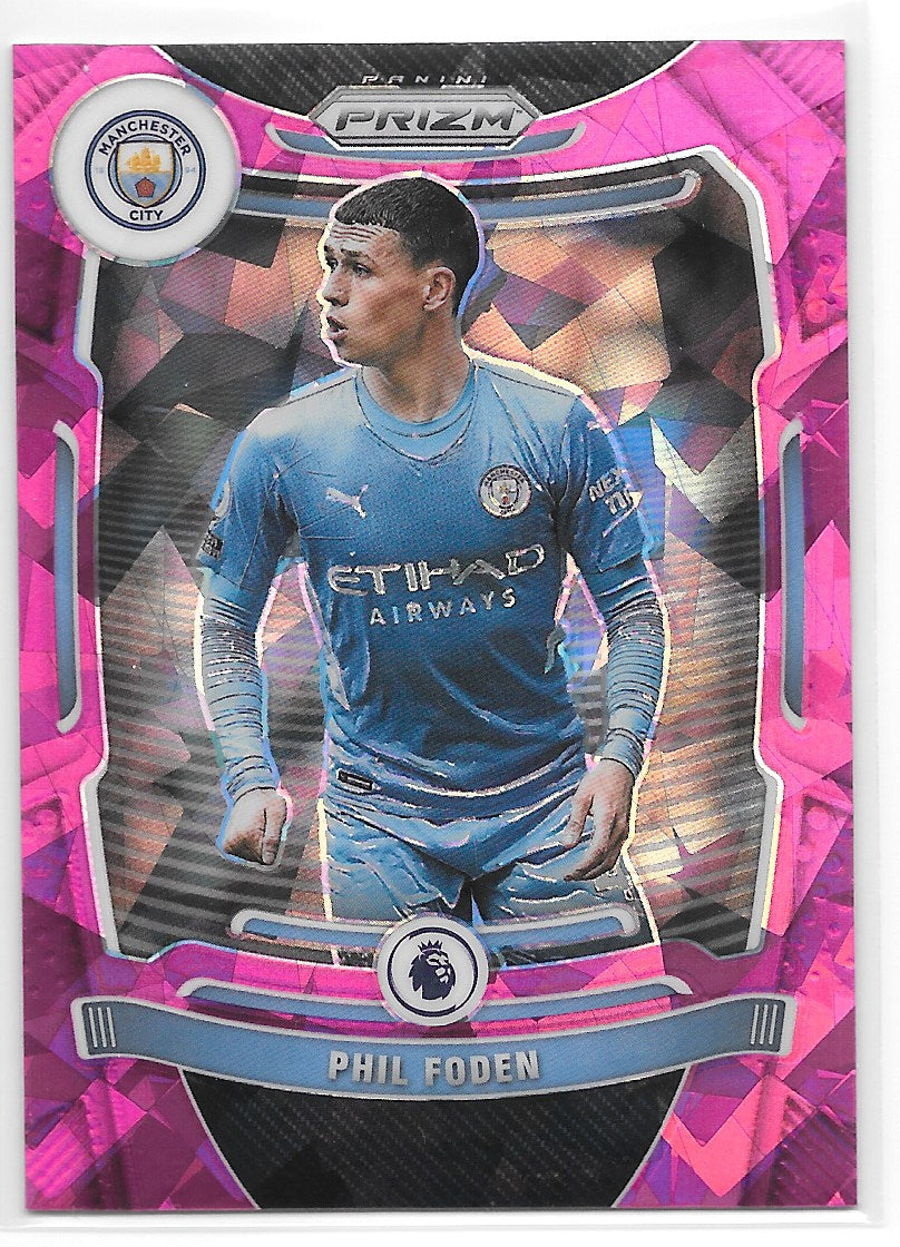 Phil Foden (Manchester City) Pink Ice Panini Prizm Premier League 21-22