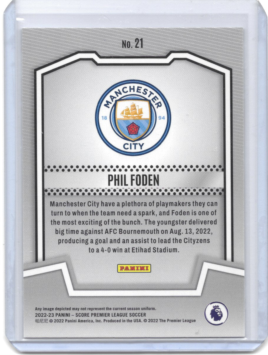 Phil Foden (Manchester City) Score Team Panini Score Premier League 22-23