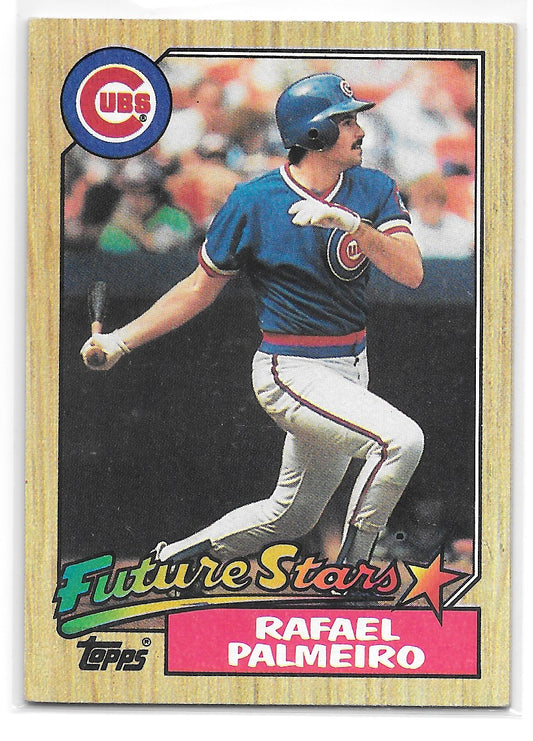 Rafael Palmeiro (Chicago Cubs) Future Stars RC Topps Baseball 1987