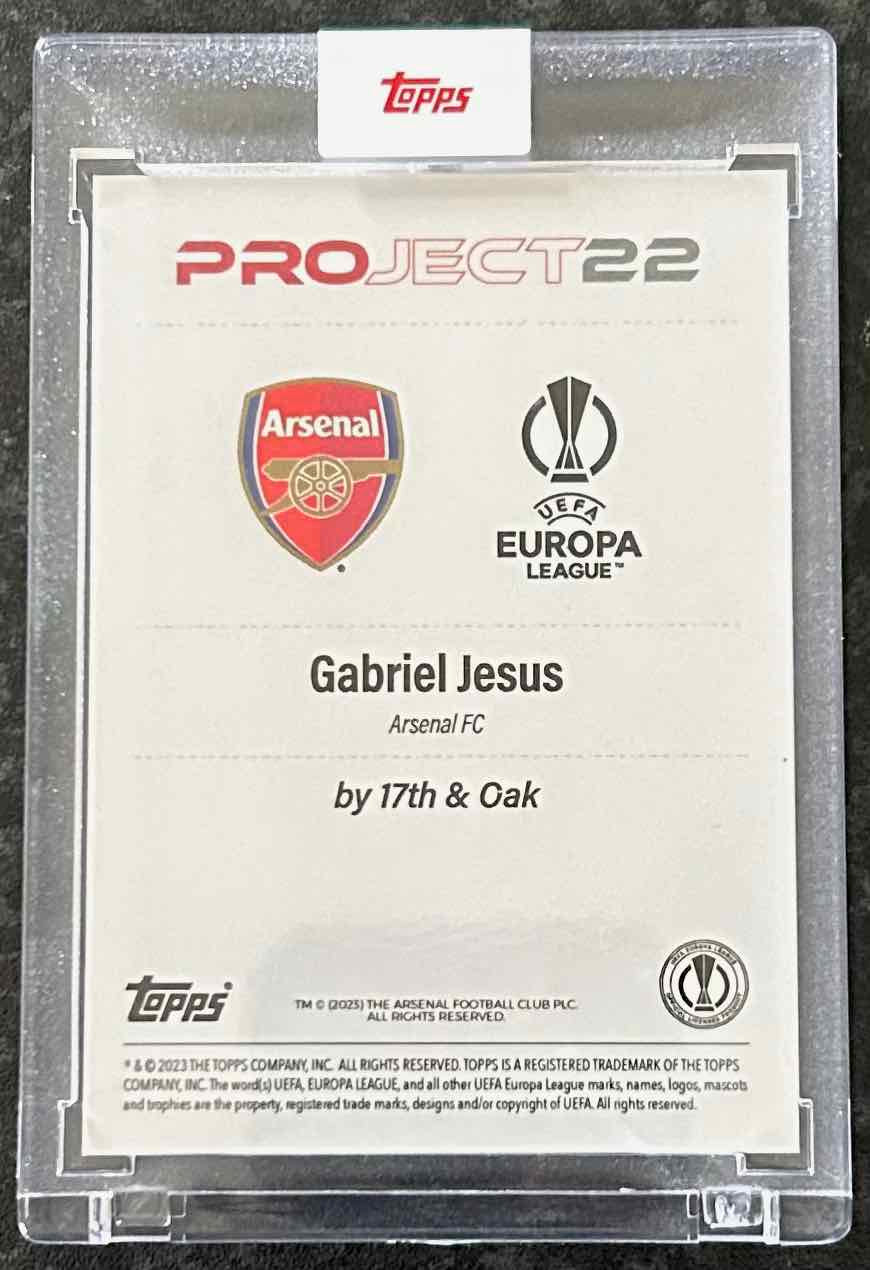 Gabriel Jesus (Arsenal FC) x 17th & Oak Topps Project 2022