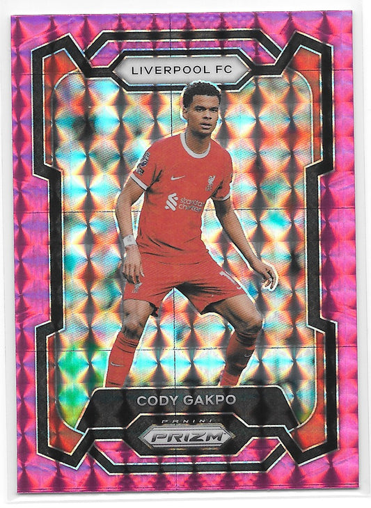 Cody Gakpo (Liverpool FC) Pink Mosaic Panini Prizm Premier League 23-24