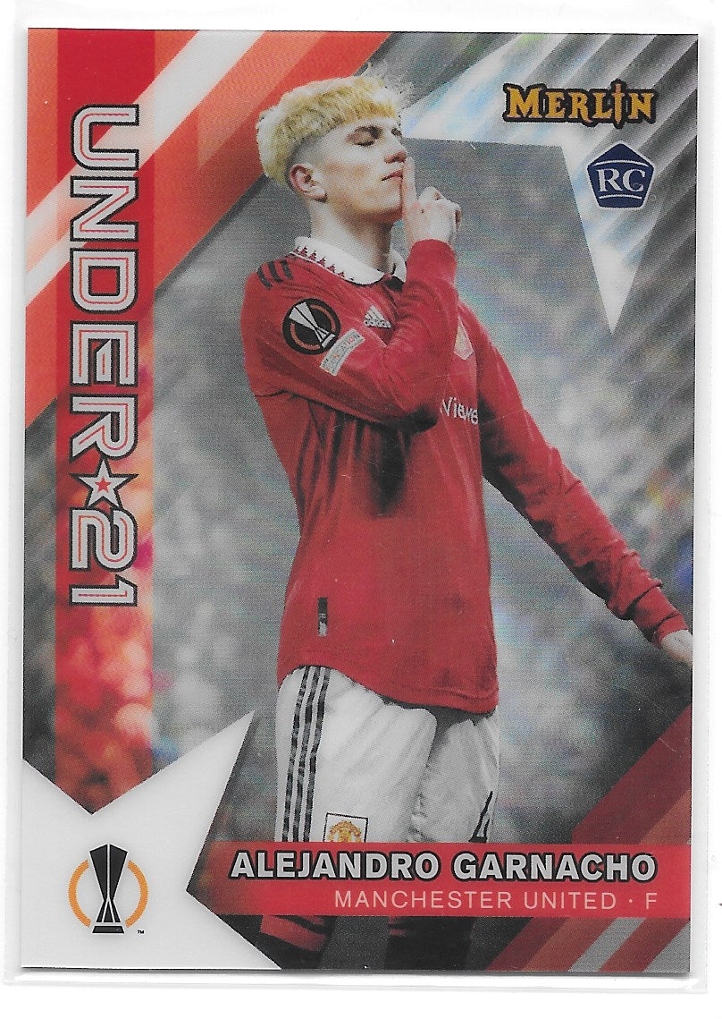 Alejandro Garnacho (Manchester United) Under 21 Stars Topps Merlin Chrome UCC 22-23