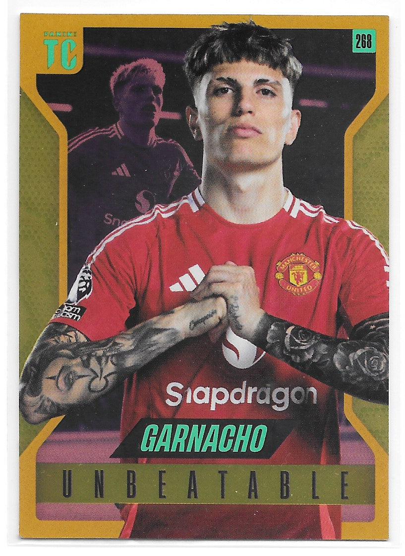 Alejandro Garnacho (Manchester United) Unbeatable Bright Gold Panini Top Class Premier League 2025