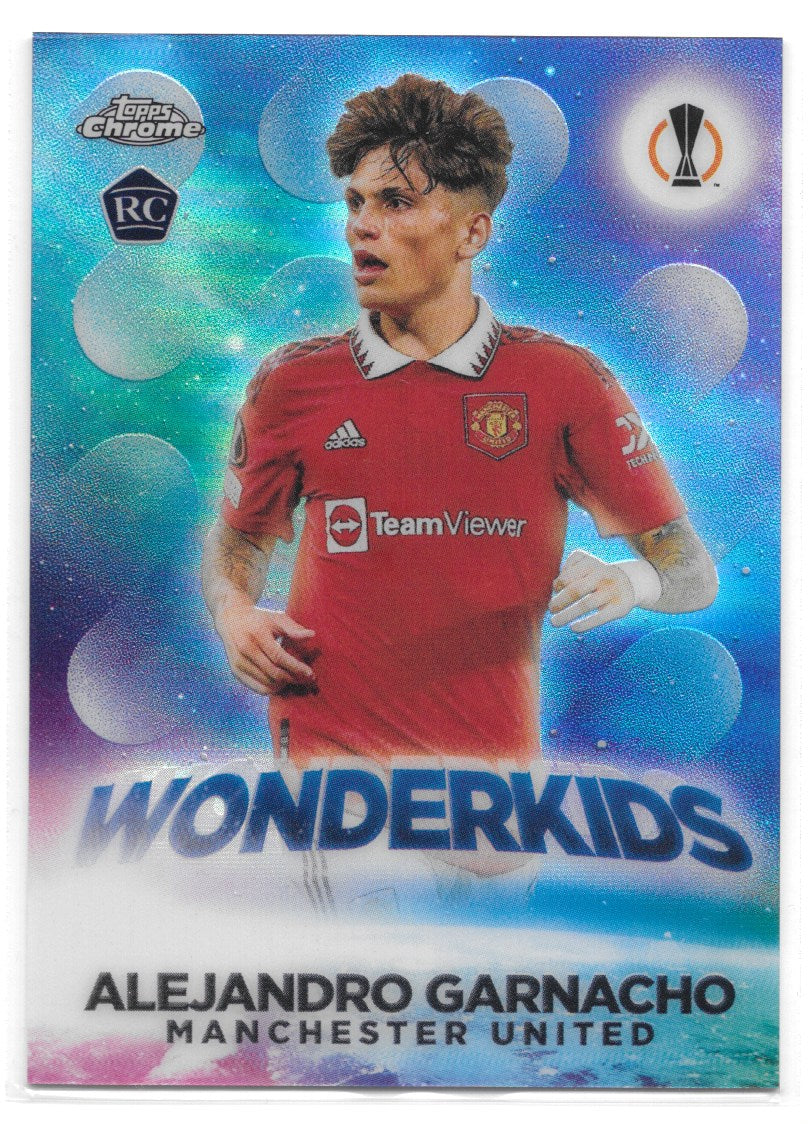 Alejandro Garnacho (Manchester United) Wonderkids RC Topps Chrome UCC 22-23