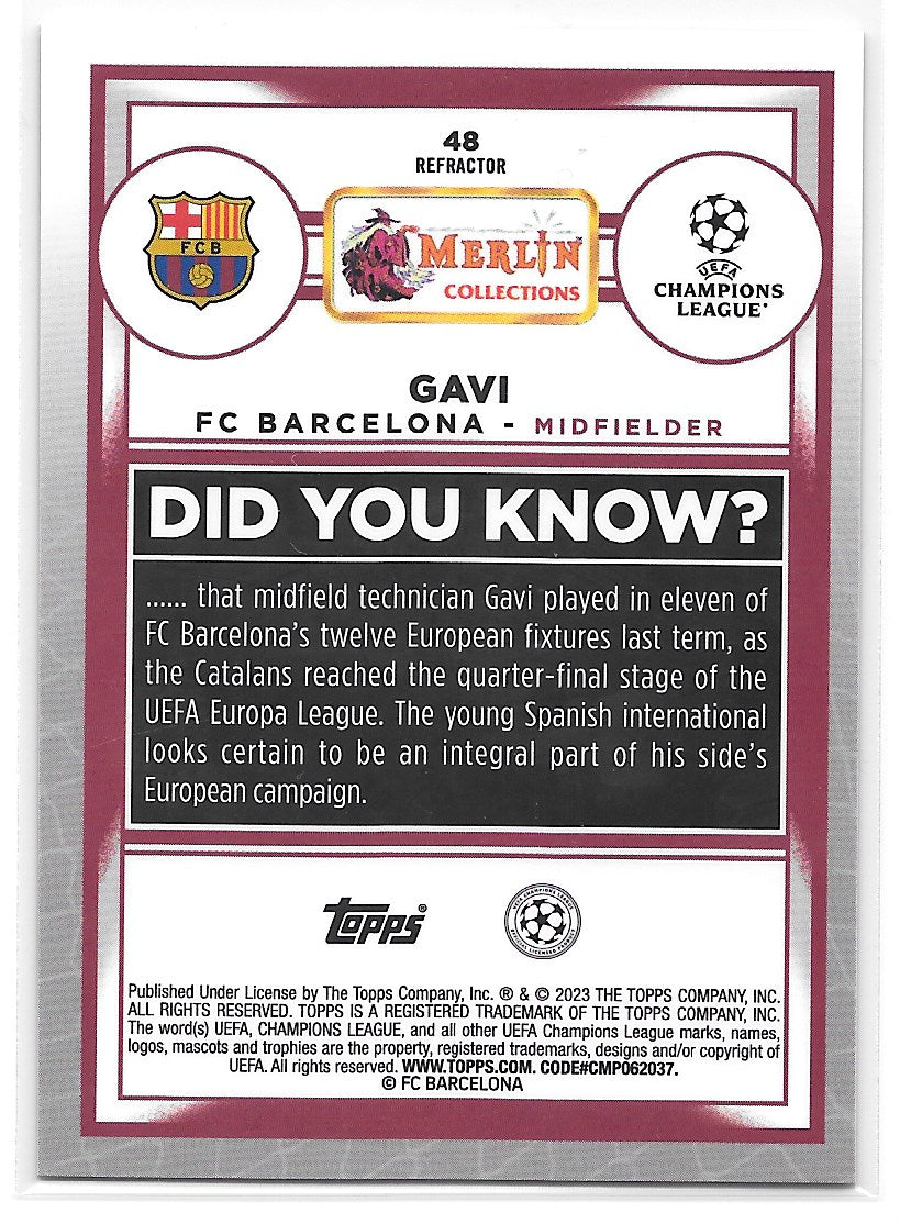 Gavi (FC Barcelona) Elite Power Panini MegaCracks La Liga 23-24 – The  Kitroom