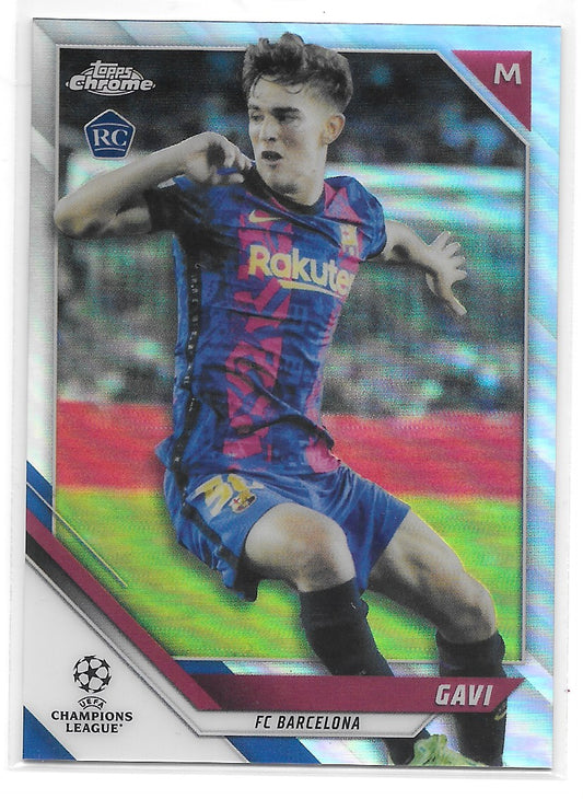 Gavi (FC Barcelona) Refractor RC Topps Chrome UEFA Champions League 21-22