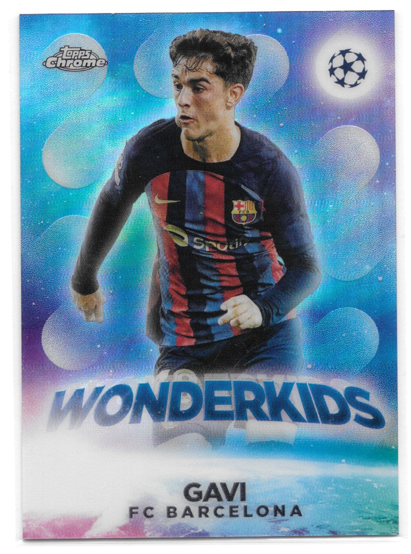 Gavi (FC Barcelona) Wonderkids Topps Chrome UEFA Club Competitions 22-23