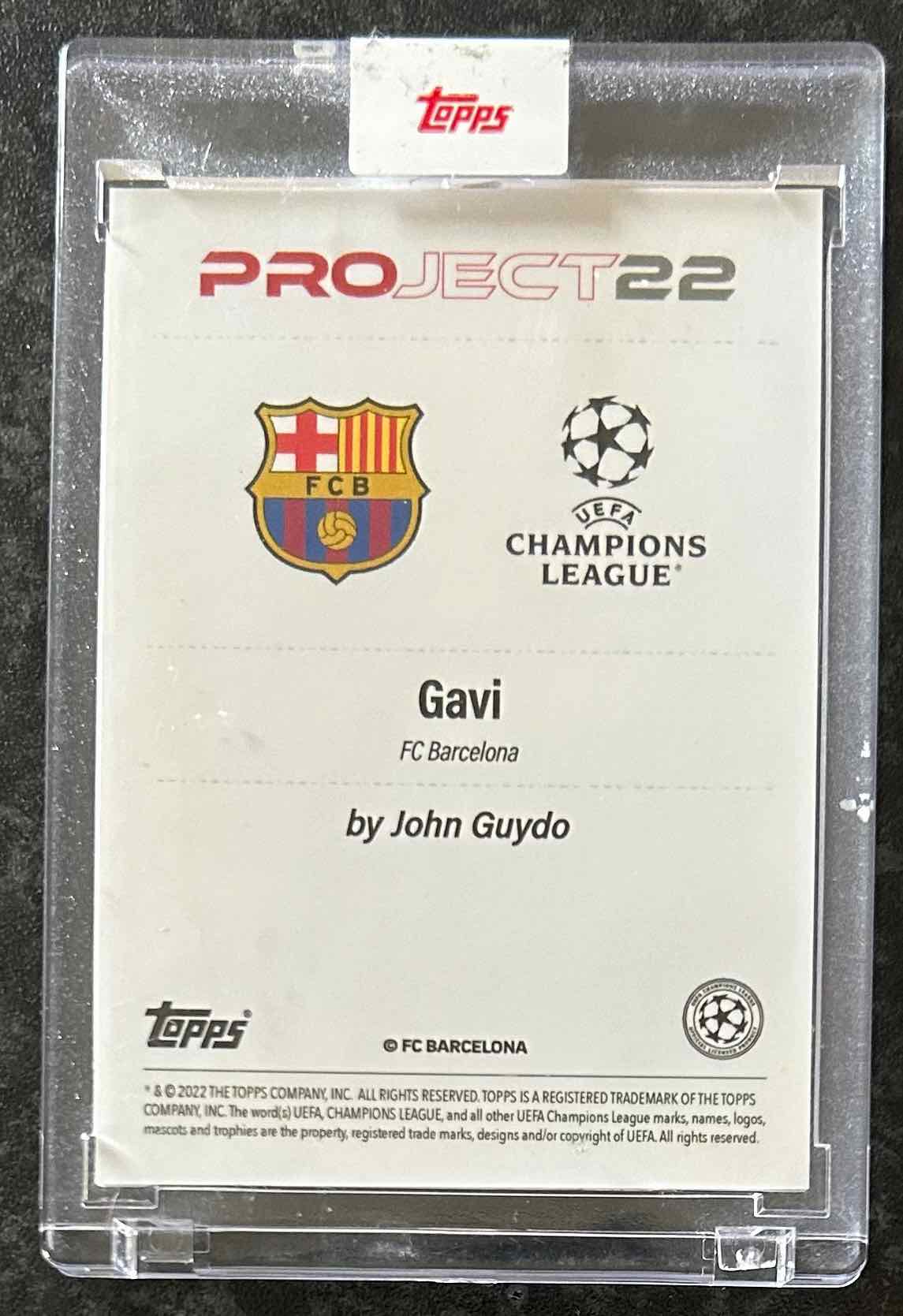 Gavi (FC Barcelona) x John Guydo Topps Project 22